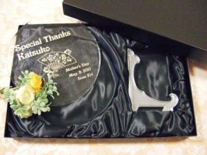 丸型ガラスプレート化粧箱