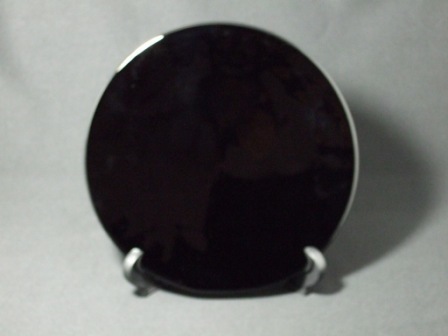 丸型ガラスプレート黒 